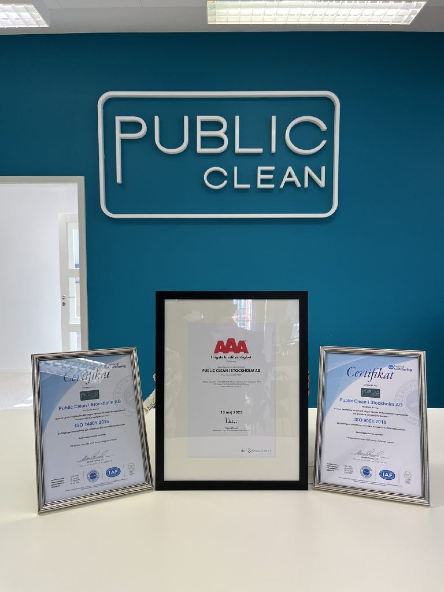 ISO 9001 ISO 14001 AAA