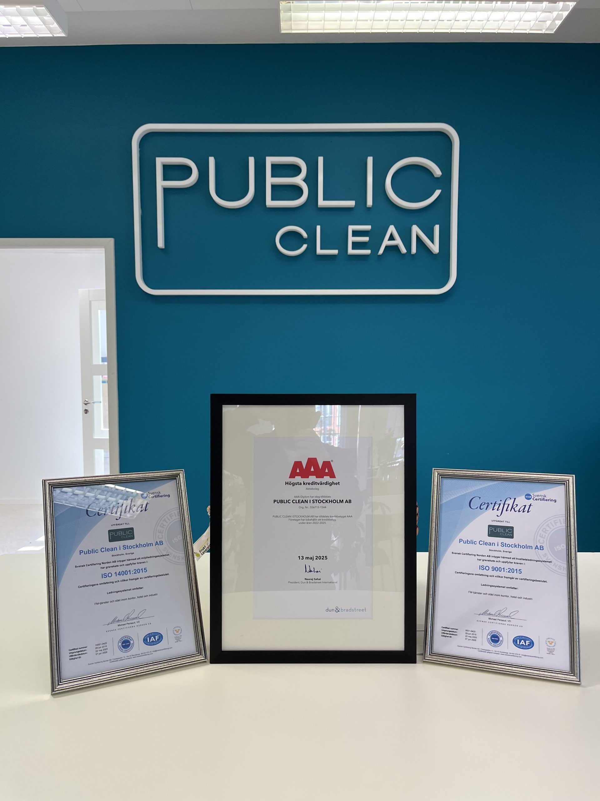 ISO 9001 ISO 14001 AAA